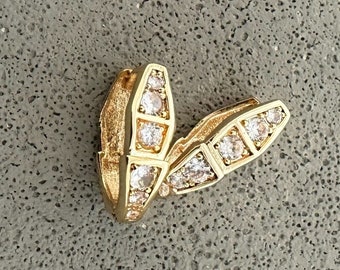 Diamond Snake Earrings