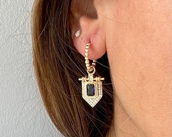 Joy Earrings - Dark Blue