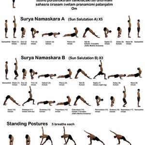 Ashtanga Yoga Primario e Intermedio Fichas en PDF de 4 páginas con audioguía en mp3