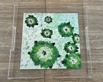 Acrylic Tray with original abstract art detail