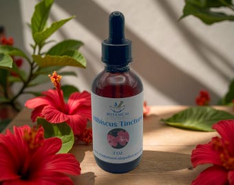 Organic Hibiscus Tincture: Hand-Picked Herbal Remedy