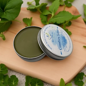 Organic Comfrey Salve: Handmade with Shea Butter & Ylang-Ylang
