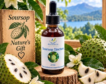 Soursop Tincture | Annona muricata | Fresh Herb | Herbal Extract | 1:2 Ratio | Small Batch Botanical Extract