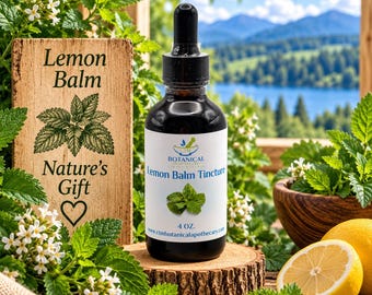 Lemon Balm Tincture | Melissa officinalis | Fresh Herb | Herbal Extract | 1:2 Ratio | Small Batch Botanical Extract