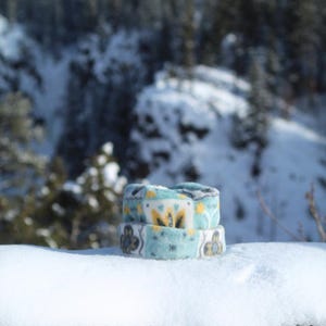 Tiled fleece four point keanie