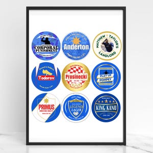 Portsmouth FC &#39;Icons&#39; beer mat print