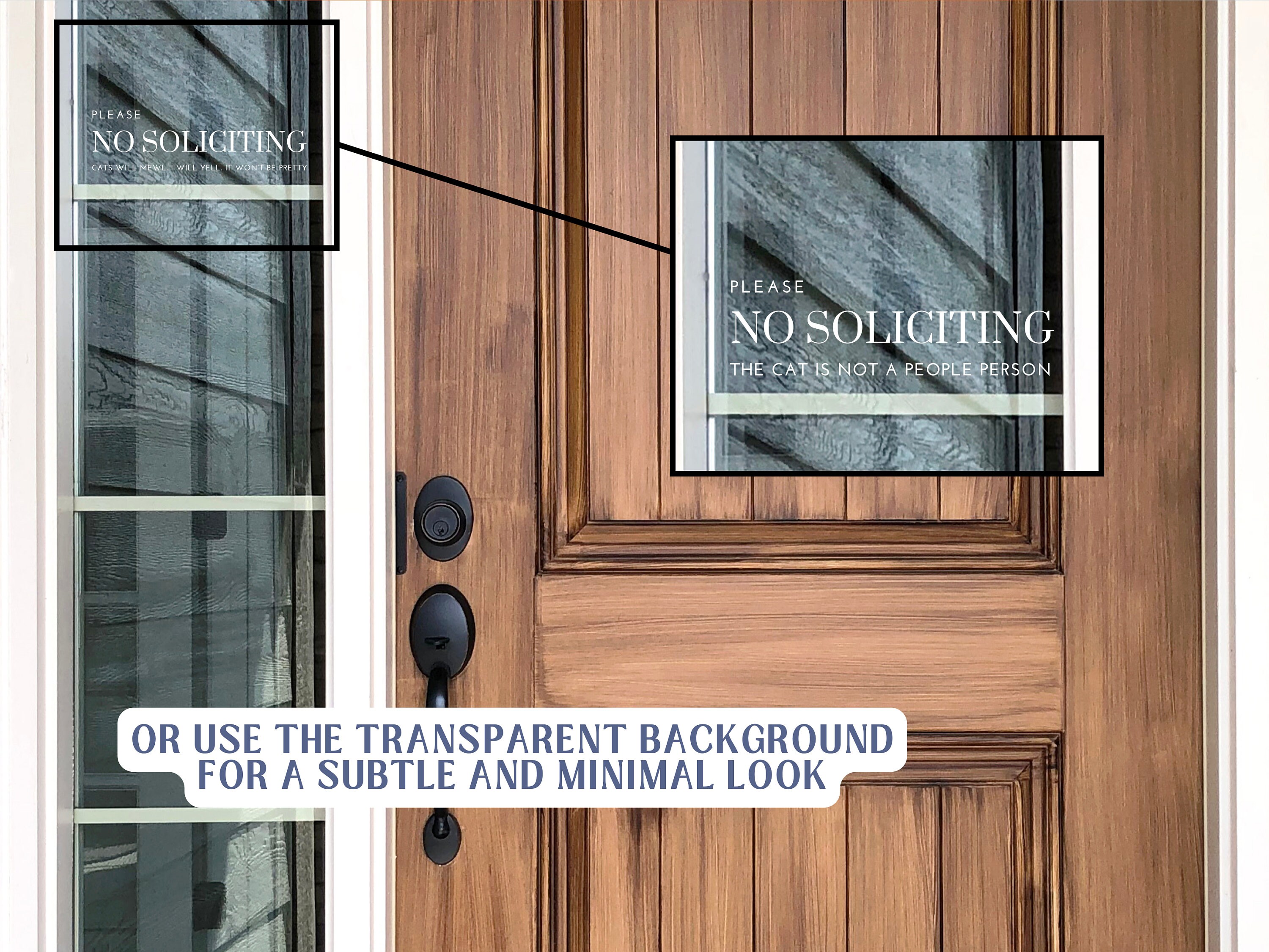 No Soliciting Sign Printable Sticker No Solicitation Door - Etsy