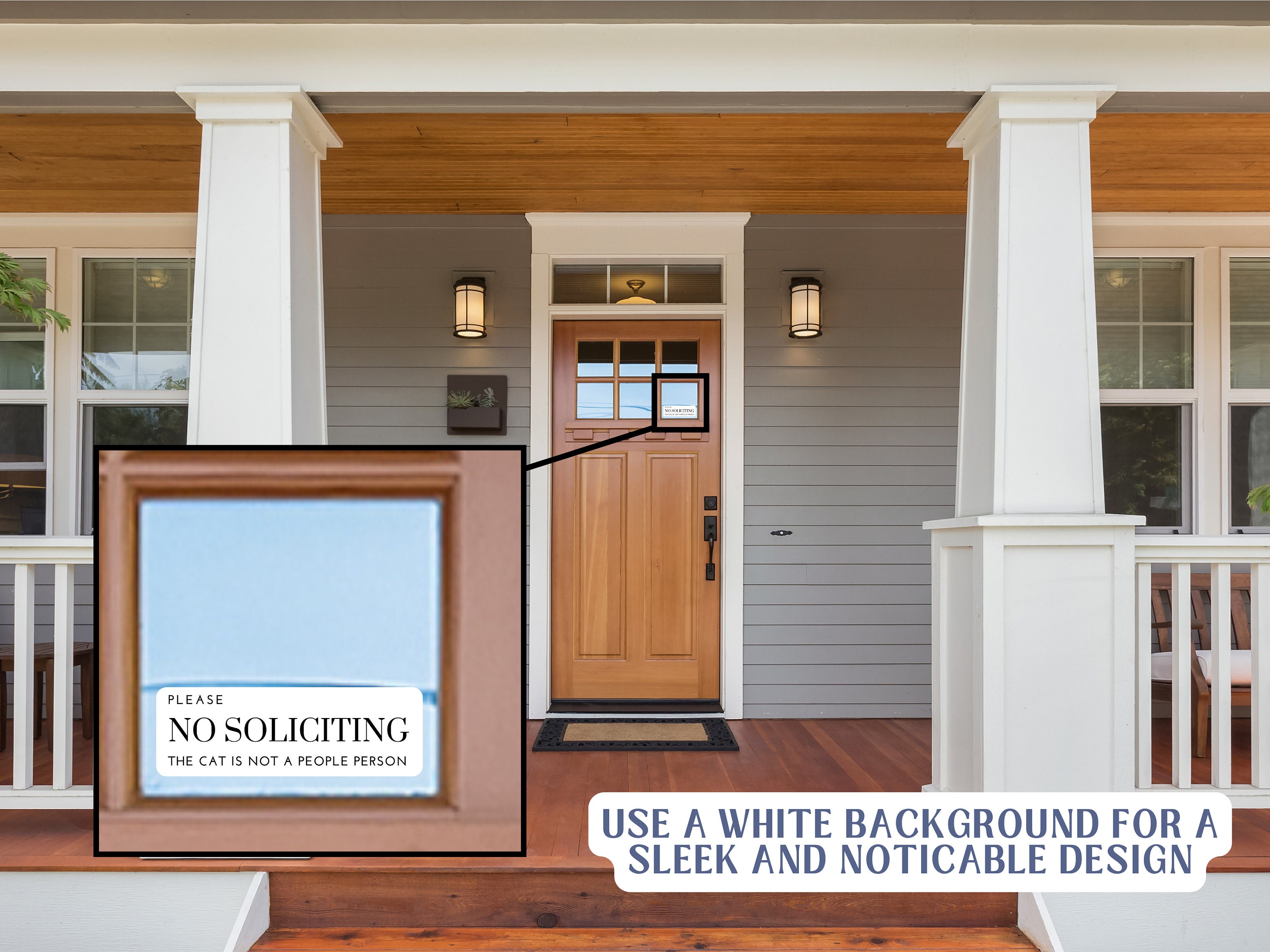 No Soliciting Sign Printable Sticker No Solicitation Door - Etsy
