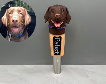custom beer tap handles, personalized dog head taps, custom bubble head taps, custom beer gifts