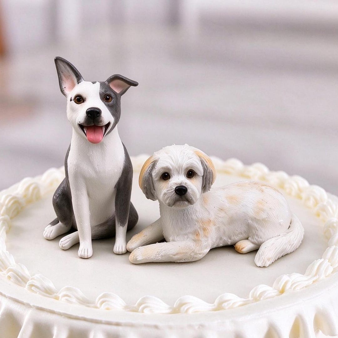 Customized Personalized Pet Cake Top, Personalized Dog Statue, Pet ...