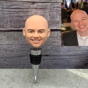 Personalized Wine Cork - Custom Wine Stopper Wedding Favors, Wine Cork Custom Wine Stopper, Custom Dog Head Wine Stopper