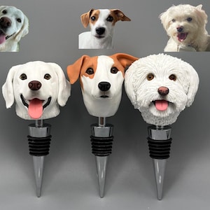Personalized Wine Cork Stopper - Custom Wine Stopper Wedding Favors, Wine Cork Favor Custom Wine Stopper,Custom Bobble Head Wine Stoppers