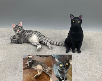 Personalized Cat Cake Topper - Cat Wedding Cake Topper - Cat Lover&#39;s Anniversary - Wedding Cake Topper - Pet Cake Topper