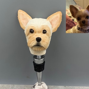 Personalized Wine Cork - Custom Wine Stopper Wedding Favors, Wine Cork Custom Wine Stopper, Custom Dog Head Wine Stopper