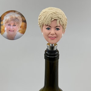 Personalized Wine Cork - Custom Wine Stopper Wedding Favors, Wine Cork Custom Wine Stopper, Custom Dog Head Wine Stopper