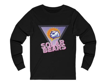 Retro Solar Bears Unisex Jersey Long Sleeve Tee