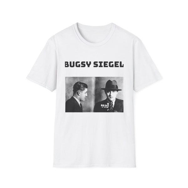 Bugsy Siegel, American Gangster, Mobster, Swag, Cool, gifts for him, T-Shirt, Tee, Unisex Softstyle T-Shirt