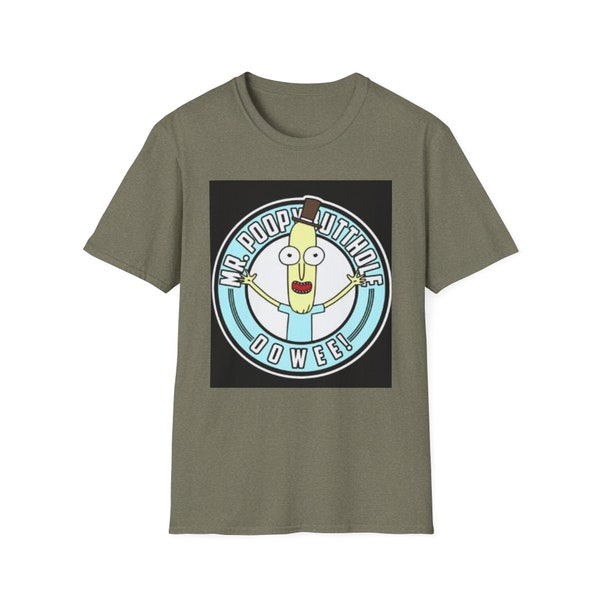 Mr. Poopy Butthole, Rick und Morty, Erwachsenen Humor, Cartoon, lustig, Unisex Softstyle T-Shirt