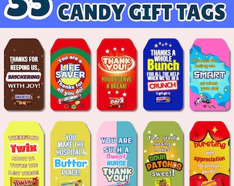 Etichette regalo per barrette di cioccolato per infermiere: regalo di ringraziamento (download digitale)