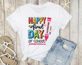 Happy First Day Of School PNG, Teacher Pencil (Digital Download)