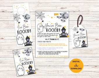Vous avez été hué Halloween| Vous avez été hué enseignant collègue jeu d'Halloween à imprimer | Jeu de bureau Friandises| Jeu Boo Friend sur le lieu de travail|