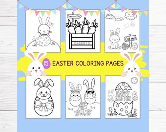 Easter Coloring Pages| Easter Coloring Book| Coloring Sheets| Kids Coloring Pages | Easter Activities For Kids |Easter Coloring Sheets|Color