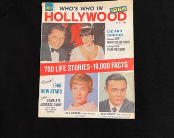 Vintage 1966 Who’s who in Hollywood magazine