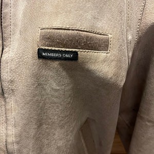 Women's Members only tan suede jacket image 9