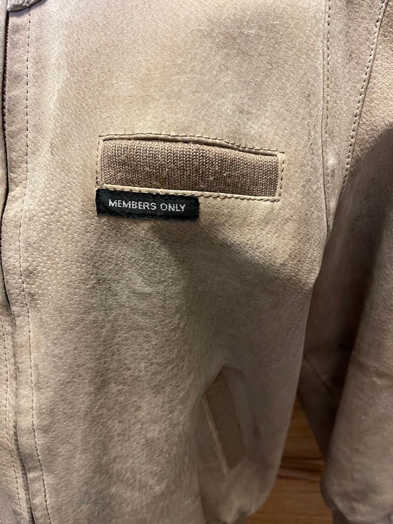 Women's Members only tan suede jacket - image 9