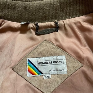 Women's Members only tan suede jacket image 6