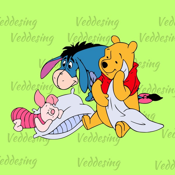 eyore png, piglet png, clipart set, Winnie the pooh png, instant download