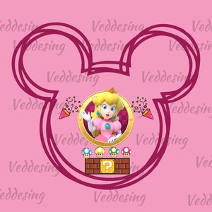 Super Mario Png, Princess Peach png, Princess Png, Gift for Kids, Princess png, Princess Peach png, Princess Birthday gift, Princess Clipart