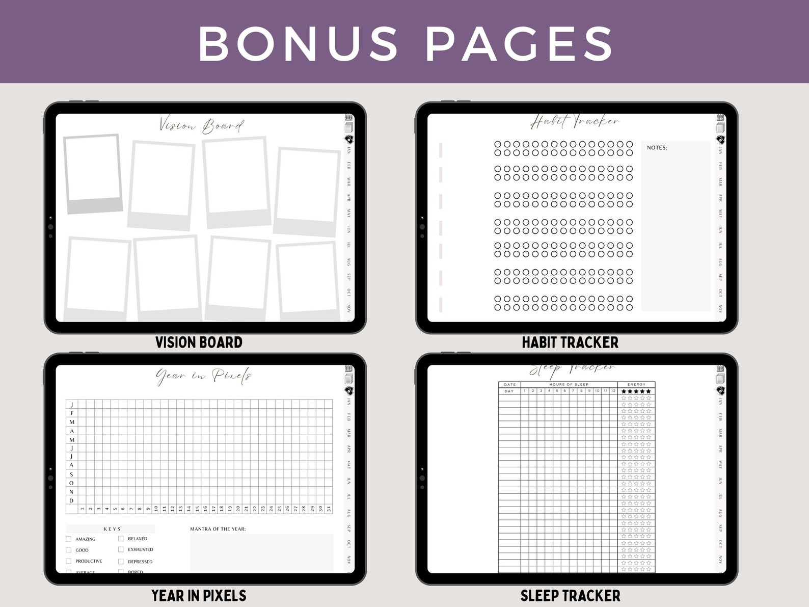 PLR Fully Hyperlinked Digital Planner Template Editable in Canva ...
