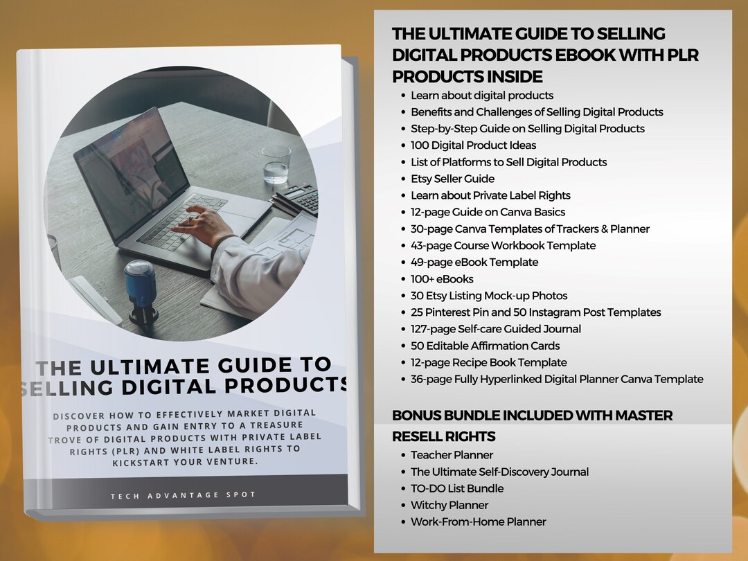 How to Sell Digital Products, Ebook Etsy Guide, PLR Starter Kit Bundle ...