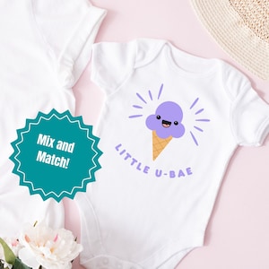 ube body pour bébé drôle philippin body bébé asiatique ube ice cream shirt correspondant nourriture familiale body bébé annonce