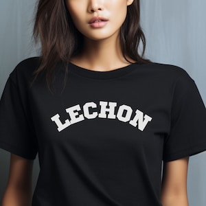 filipino shirt for lechon lover university t-shirt gift for filipino friend trendy t shirt for foodie lechon lover
