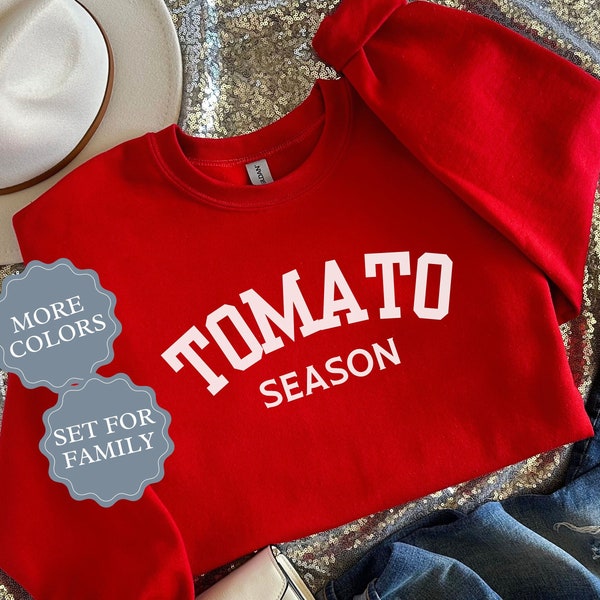 tomato shirt for gardener gift for tomato lover gardening sweater for spring farm life sweatshirt country outfit for garden