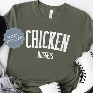chicken nugget shirt for foodie gift for toddler mom outfit for mom life chicken nuggets t-shirt chicken nuggies