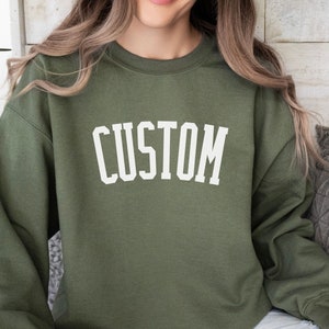 custom university sweater trendy block letter sweater gift for graduate new grad present personalized present custom apparel