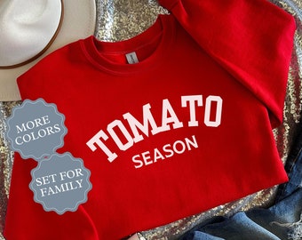 tomato shirt for gardener gift for tomato lover gardening sweater for spring farm life sweatshirt country outfit for garden