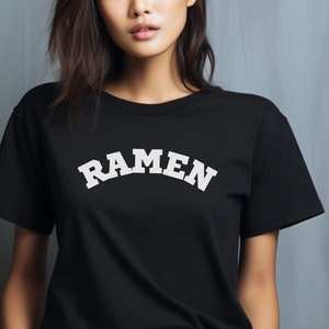 ramen shirt for noodle foodie gift japanese food outfit ramen college shirt university print noodle t-shirt