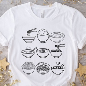 noodle shirt asian food gift rice bowl t shirt for ramen lover japanese friend gift korean food present filipino t shirt chinese food gift