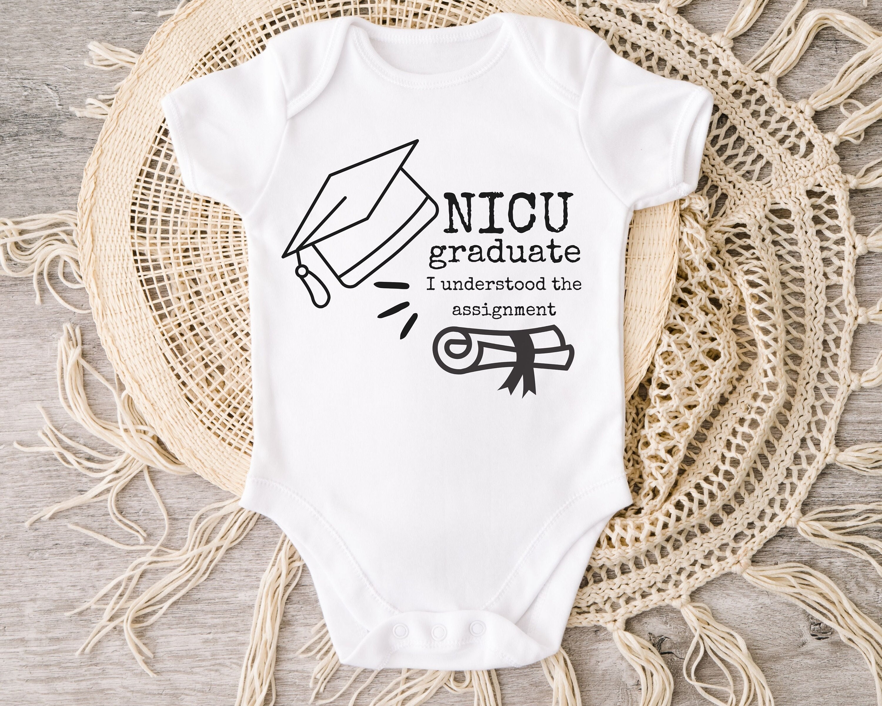 Bodysuit Nicu Friendly Clothing Nicu Graduate Bodysuit For Premie