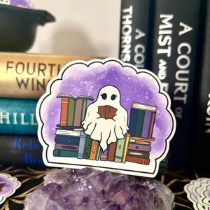 Spooky Bookish Sticker Waterproof