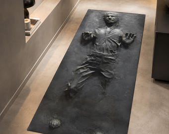 Han Solo Carbonite Runner Rug, Star Wars Geek Room Decor