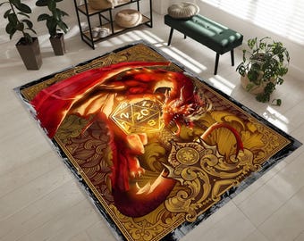 DND-gamingtapijt, fantasiekaart voor rpg-kamerdecor