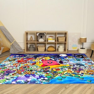 Kids Arcade Area Rug, Colorful Gaming Room Decor image 2