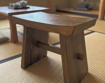 スツール Japanese Vintage Aobayashi Stool Handmade Wooden Stool, Japanese Influenced FREE UK DELIVERY - Etsy