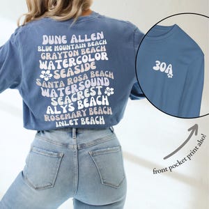 30A Beaches Shirt Long Sleeve