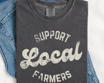 Support Your Local Farmer Shirt Distressed Cow Support Your Local Farmer Shirt Distressed Cow